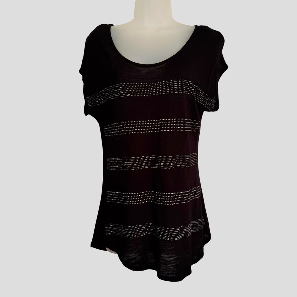 Apt. 9 Embellished Black Top Size Medium